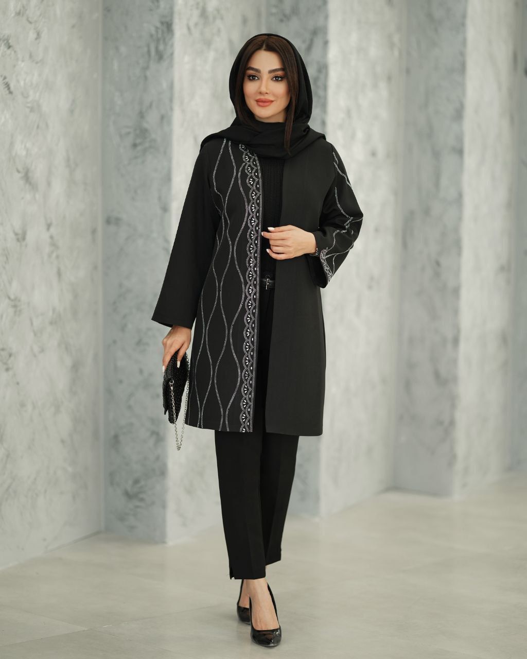 مانتو بهدیس جنس مازراتی درجه یک شیک و مجلسی