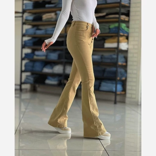 شلوار دمپا کتان 1077 جنس کتان کش درجه یک زنانه