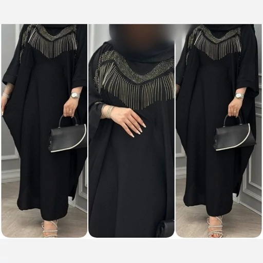 عبایی سالیوان جنس الیزه باکیفیت شیک و مجلسی