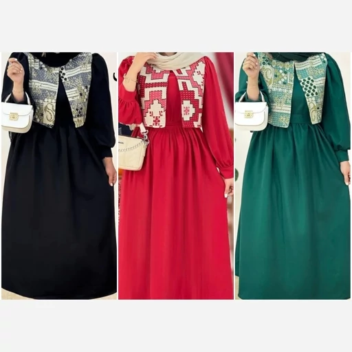 سارافن و جلیقه ویولت جنس سارافن الیزه جلیقه تافته فری38تا46 زنانه