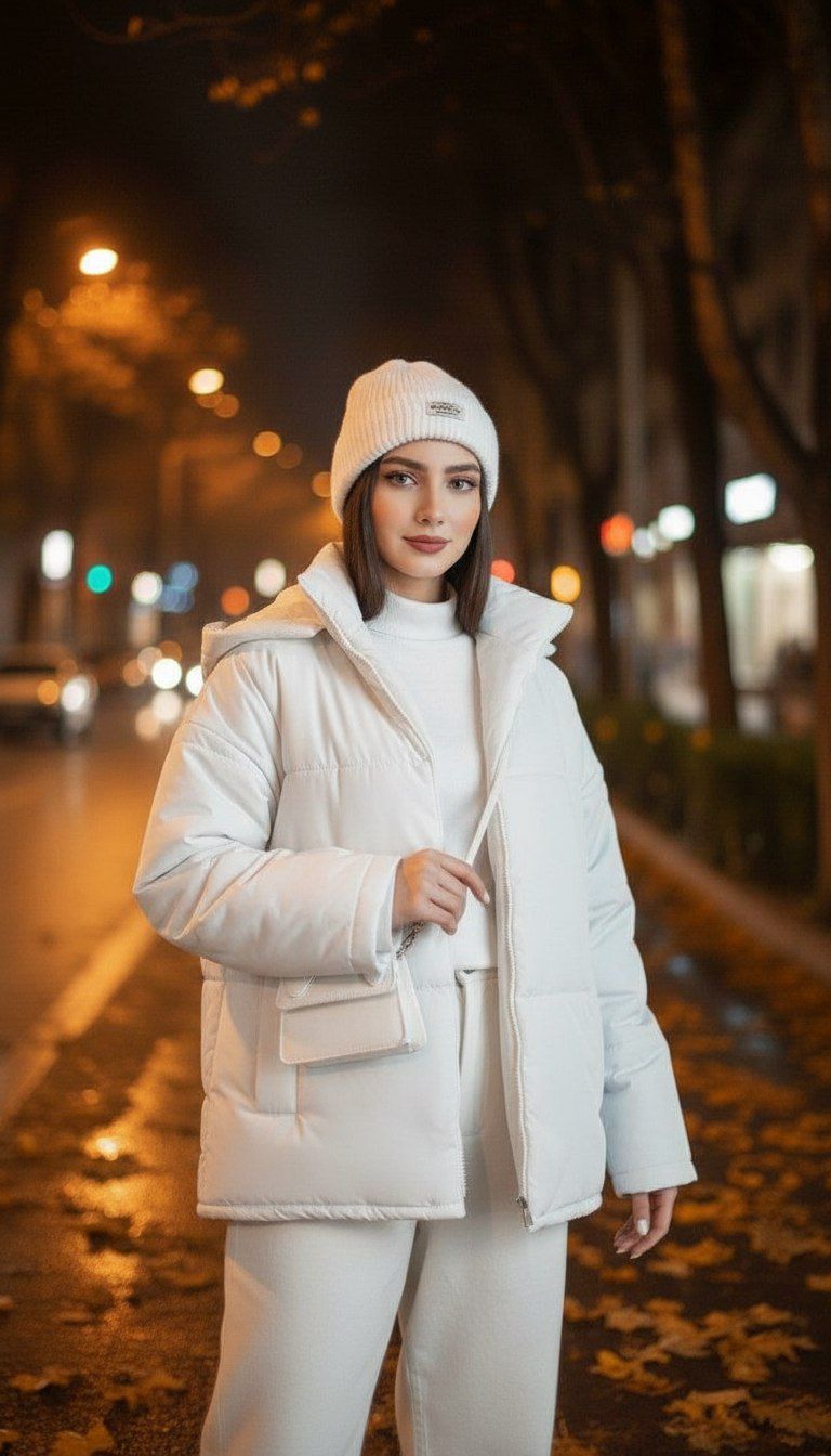 کاپشن مهسان جنس کتان تی سی و پشم شیشه آستردار زنانه