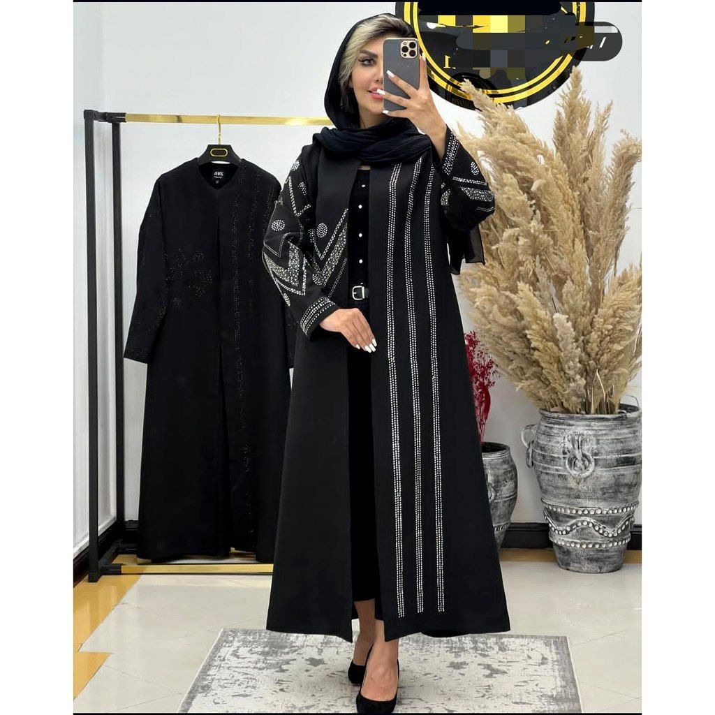 مانتو مجلسی قواره بزرگ جنس مازراتی شیک و عالی