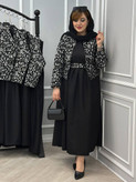 ست کژال جنس سارافون کرد شنی و رویه تافته زنانه