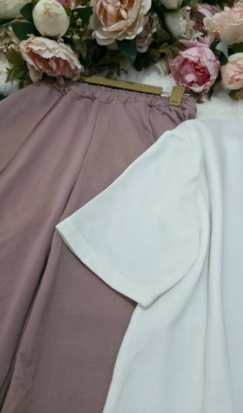 ست تیشرت شلوار Love جنس گلکسی نخ پنبه با کیفیت زنانه