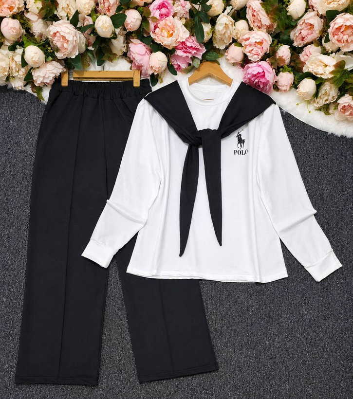 ست شالدار polo جنس گلکسی نخ پنبه با کیفیت زنانه