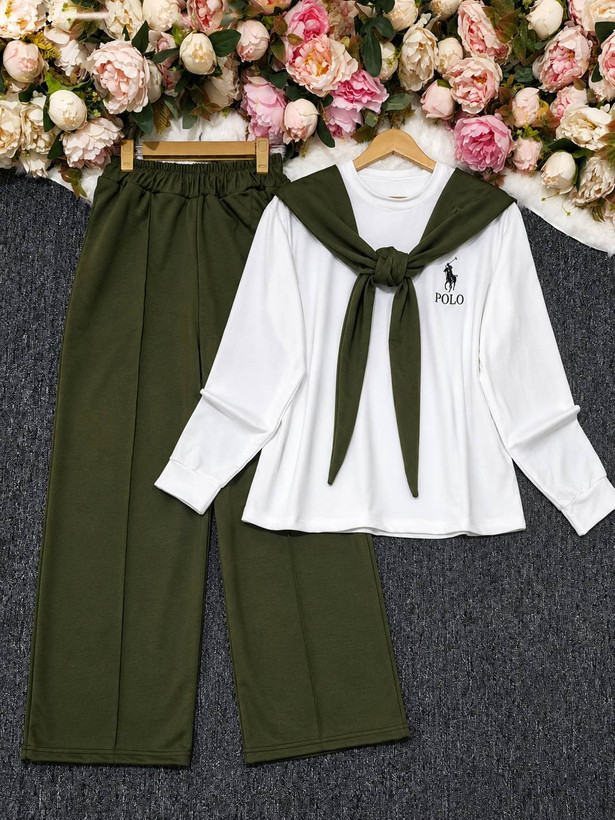 ست شالدار polo جنس گلکسی نخ پنبه با کیفیت زنانه