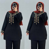 ست تونیک شلوار شرمین جنس شانتون زنانه