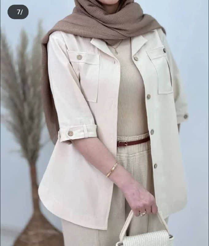 مانتو مدل مرسده جنس لنین شیک و زیبا