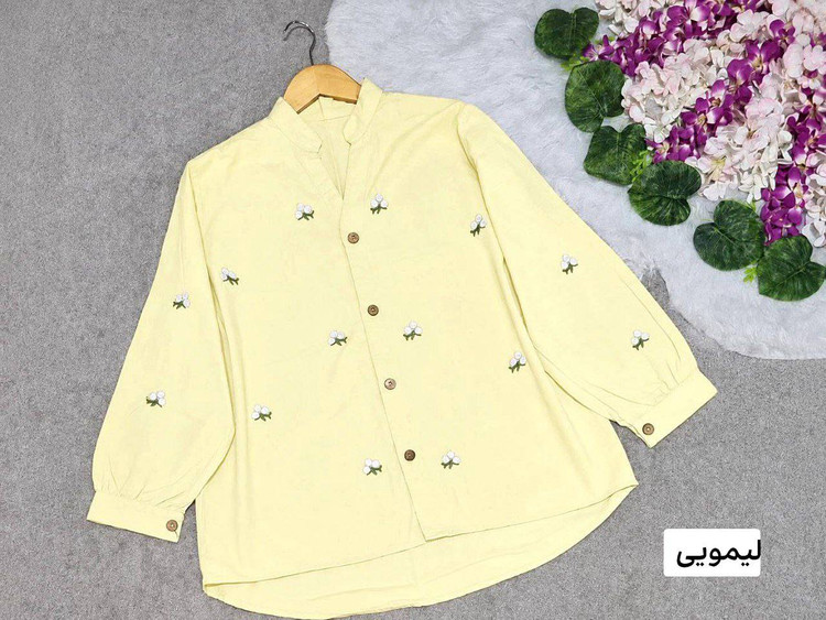 شومیز سه گل جنس الیاف طبیعی درجه یک