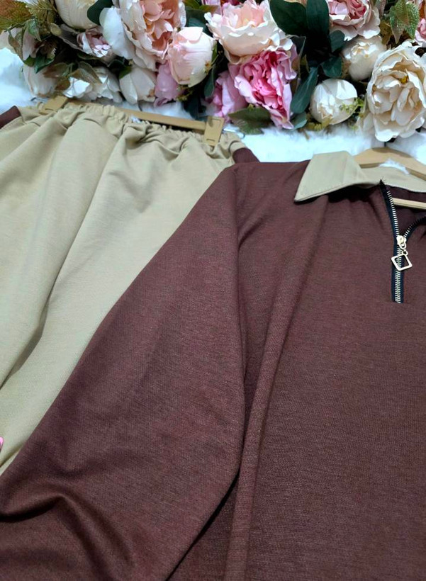 ست نیم زیپ polo جنس : گلکسی نخ پنبه با کیفیت زنانه