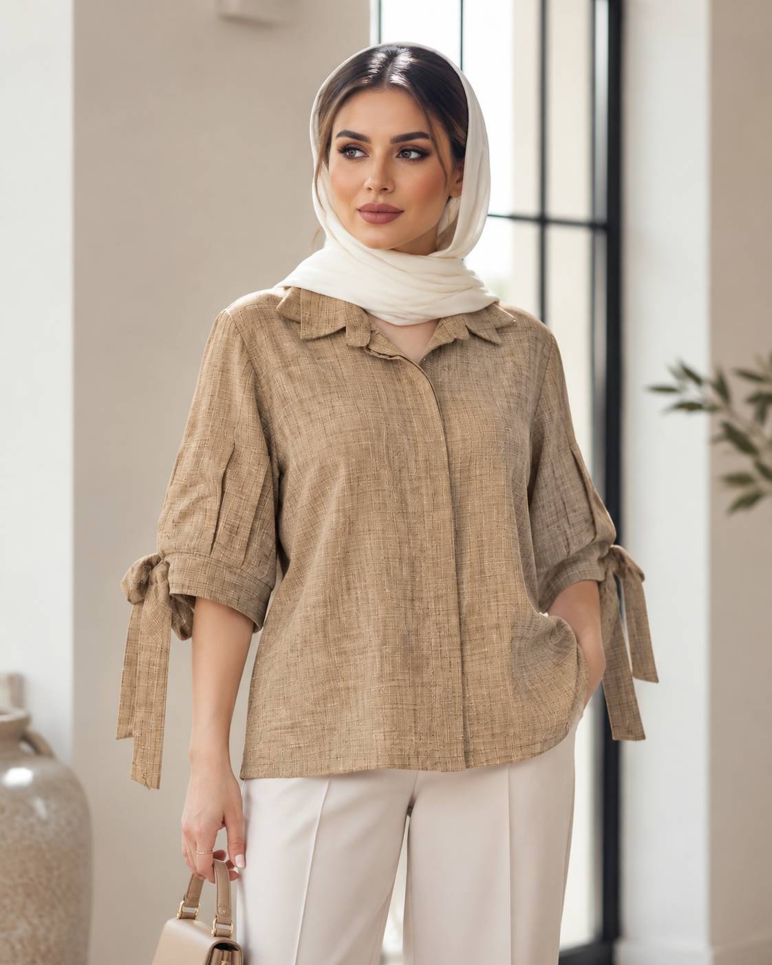 شومیز عارفه جنس شانتون درجه یک شیک و مجلسی