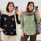 شومیز گلدوزی بارانا جنس کرسپو شیک و مجلسی