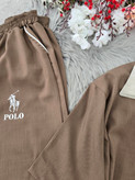 ست تیشرت شلوار بزیاق POLO جنس بزیاق درجه یک و اعلا زنانه