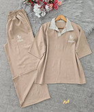 ست تیشرت شلوار بزیاق POLO جنس بزیاق درجه یک و اعلا زنانه
