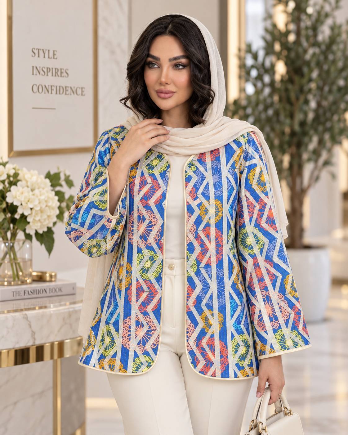 کت طرح دار 311 جنس تافته درجه یک زنانه